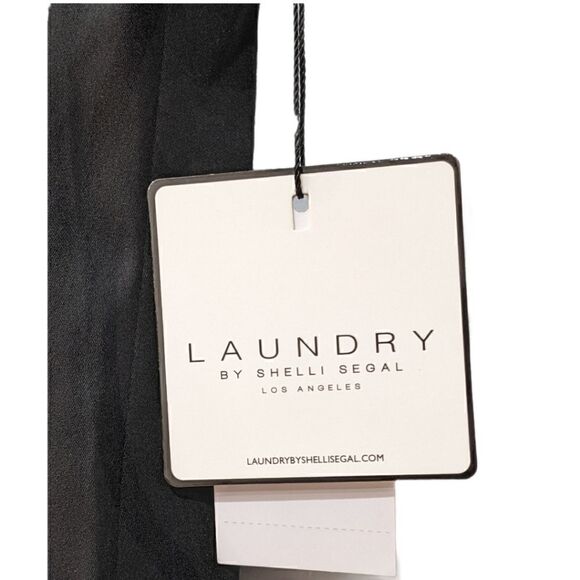 NWT Laundry By Shelli Segal Los Angeles Women's Black Lace Midi Dress Size 2 - Picture 5 of 7